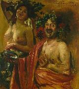 Lovis Corinth Bacchantenpaar painting